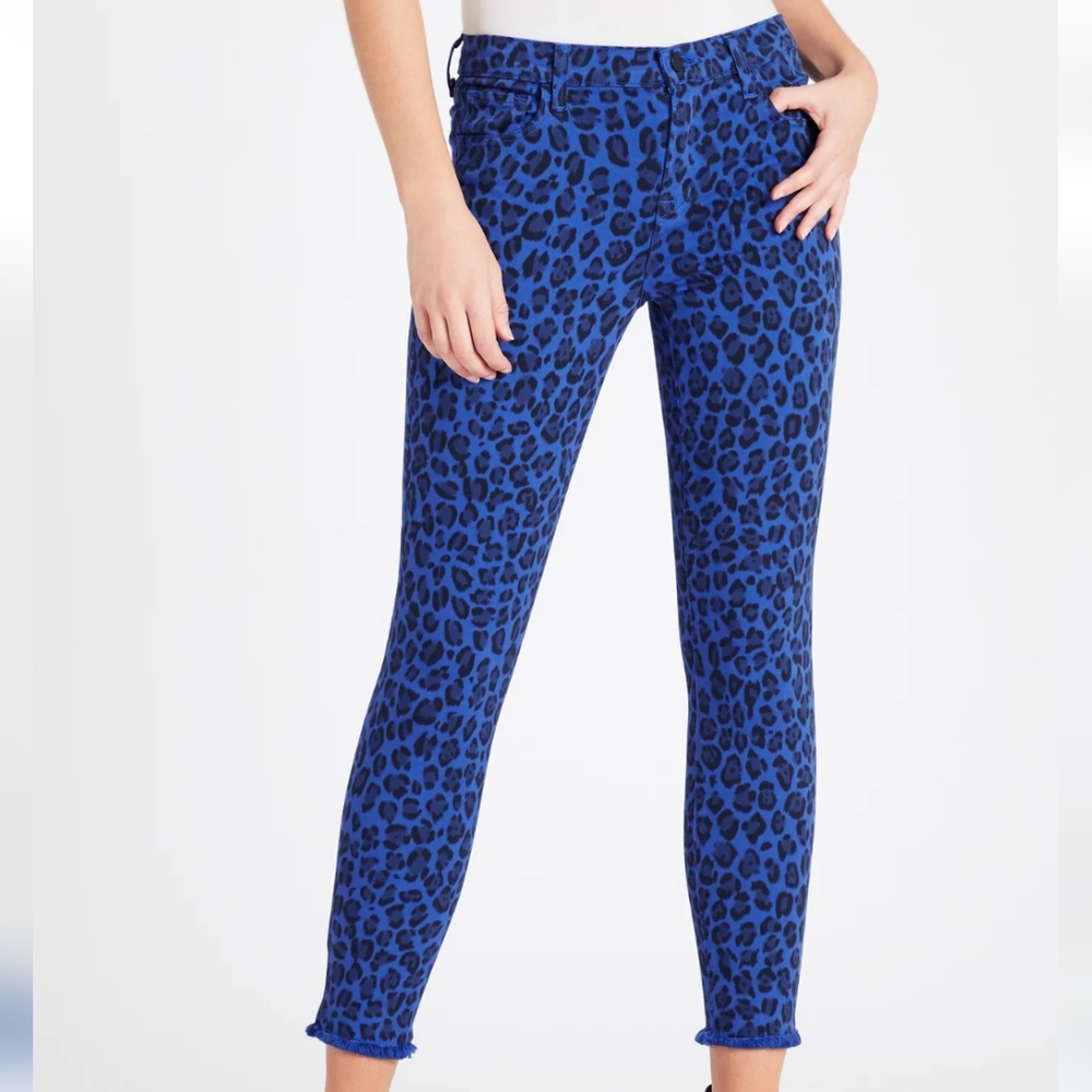 J Brand 835 Mid Rise Crop Skinny Jean Royal Jaguar Size 28